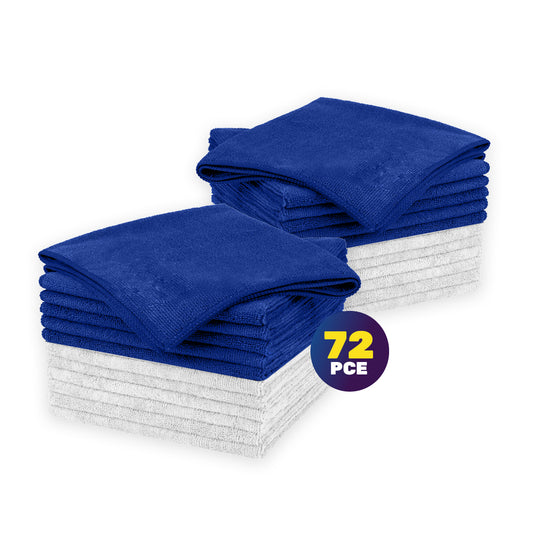 Xtra Kleen 72PCE Microfibre Dusting Cloth Lint Free Super Absorbent 30 x 38cm